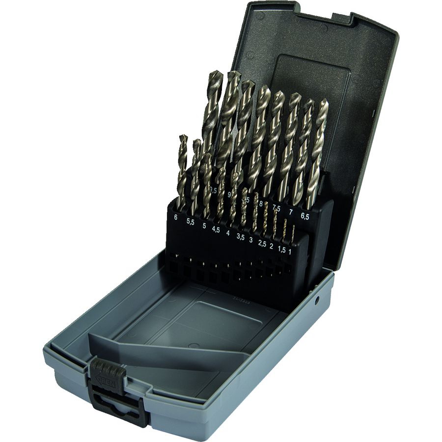 Gereedschapset HSS geslepen 1-10mm
