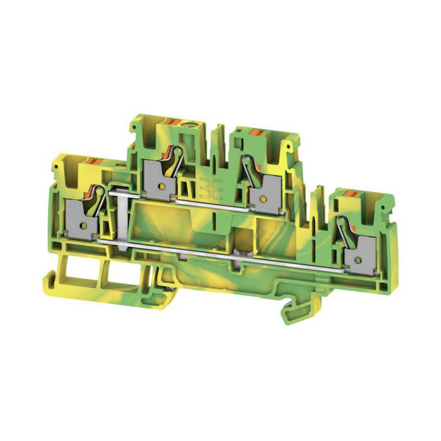 Aardklem PE PUSH IN groen/geel 4mm² 800V 2539990000 VVE=50