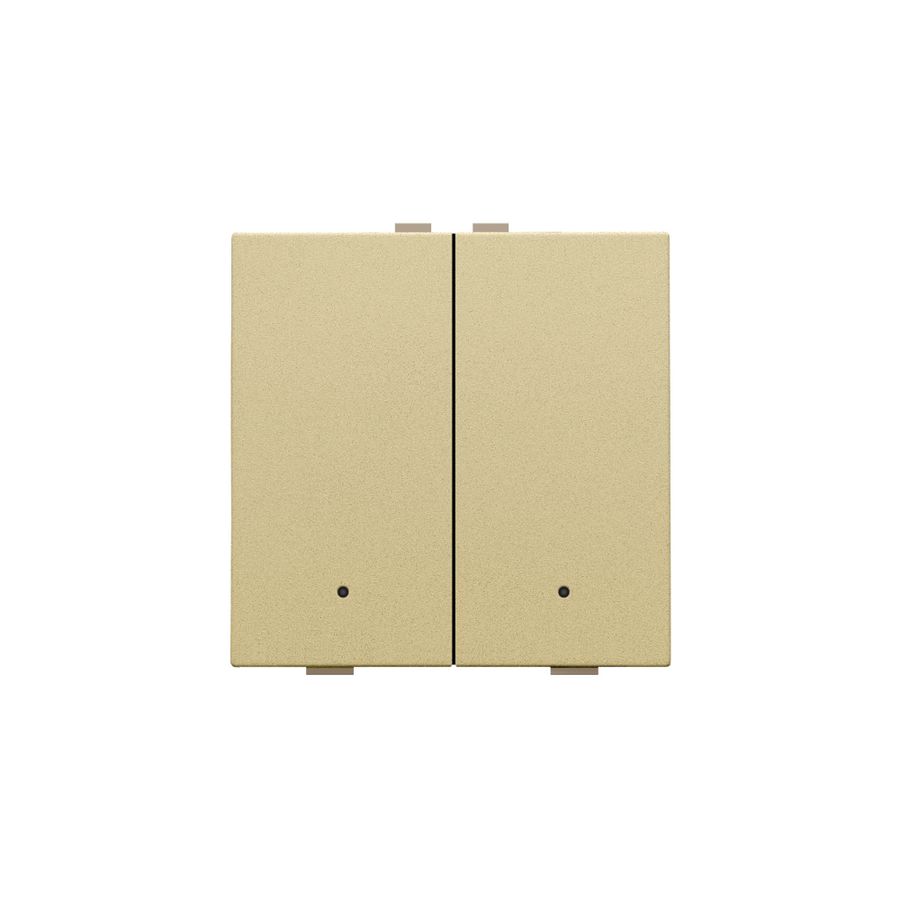 2-voudige drukknop leds/comf.sens. HomeControl gold