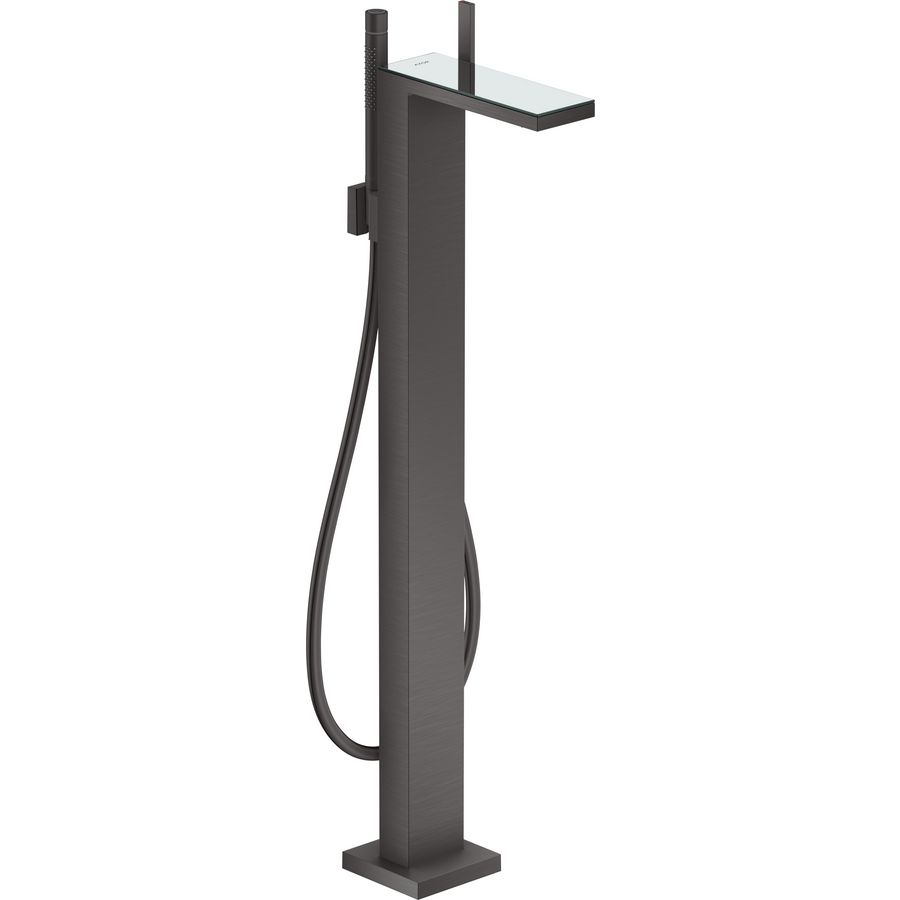 AXOR MyEdition afbouwdeel 1-hendel badmengkraan vloergemonteerd z. plaat Brushed Black chroom