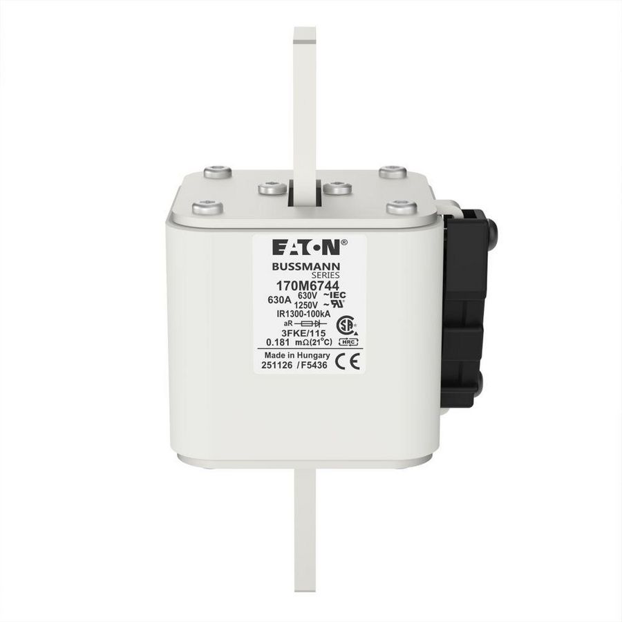 Zekering hoge snelheid 630A AC 1250V 100kA size 3 76x92x1