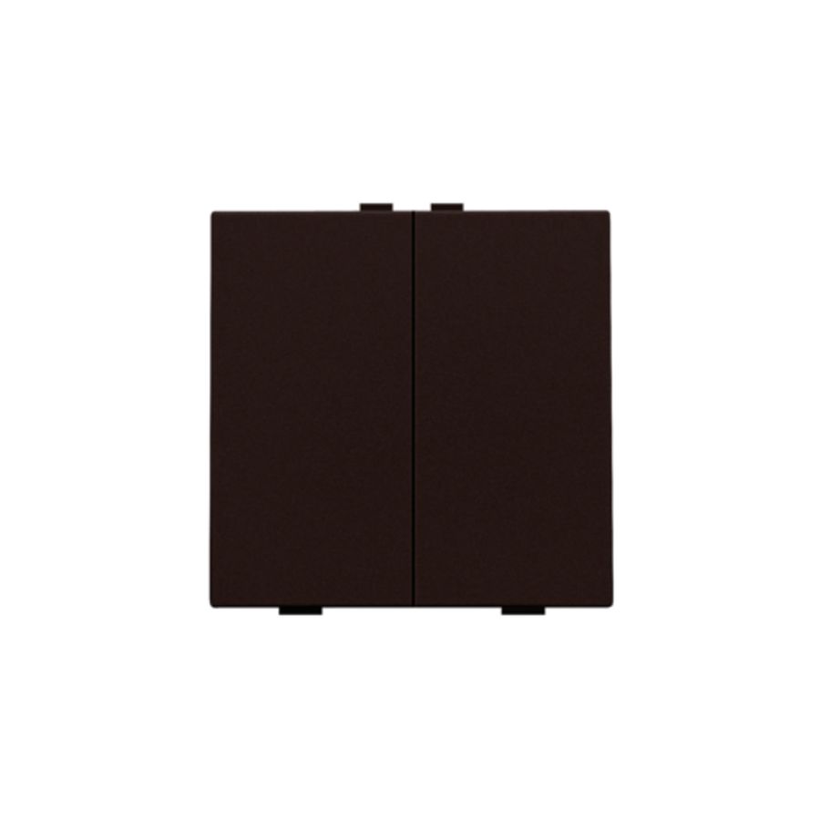 2-voudige drukknop Home Control dark brown