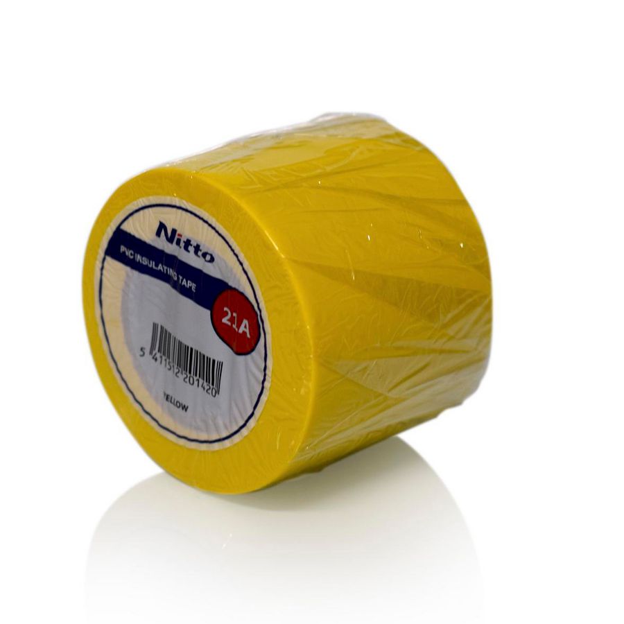 PVC isolatie tape geel 50mm x10m VVE=160