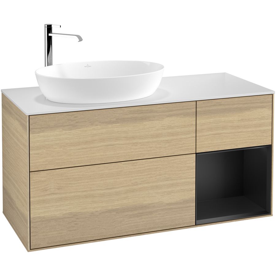 Wastafelonderkast Finion 1200x603x501mm Oak Veneer F931PDPC