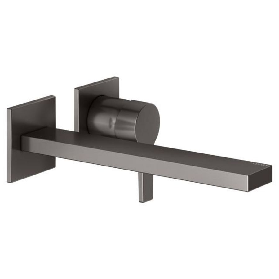 1-hendel wastafelmengkraan v opbouwmontage DN 15 titaanzwart geborsteld