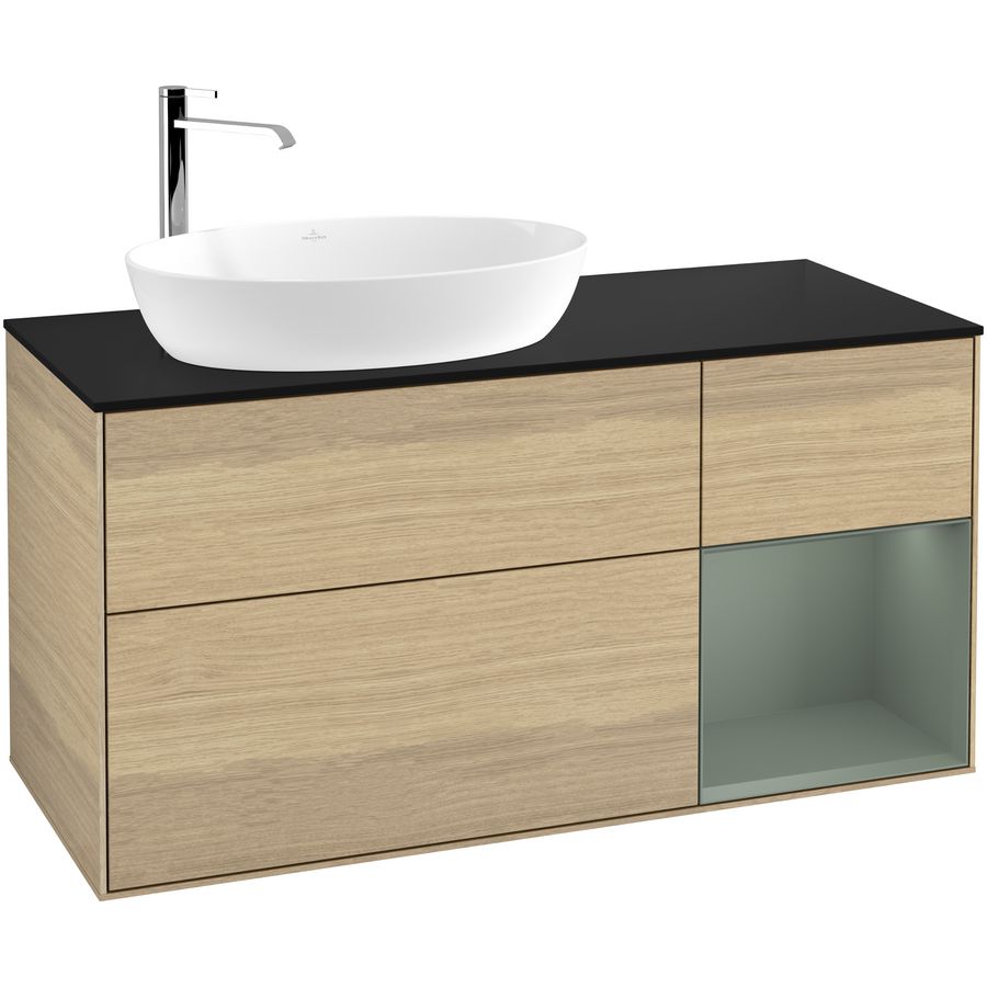 Wastafelonderkast Finion 1200x603x501mm Oak Veneer F932GMPC
