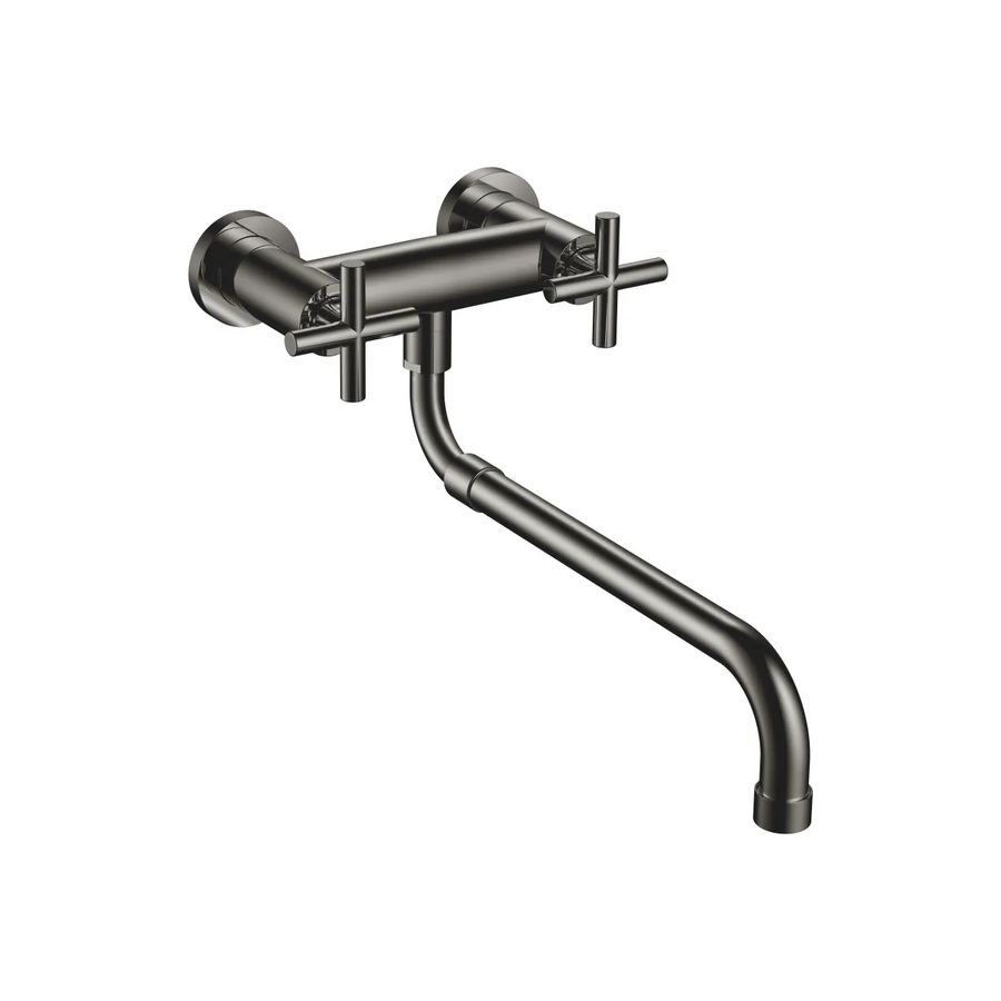 TARA Wandmengkraan hoge uitloop uittrekbare uitloop Dark Chr