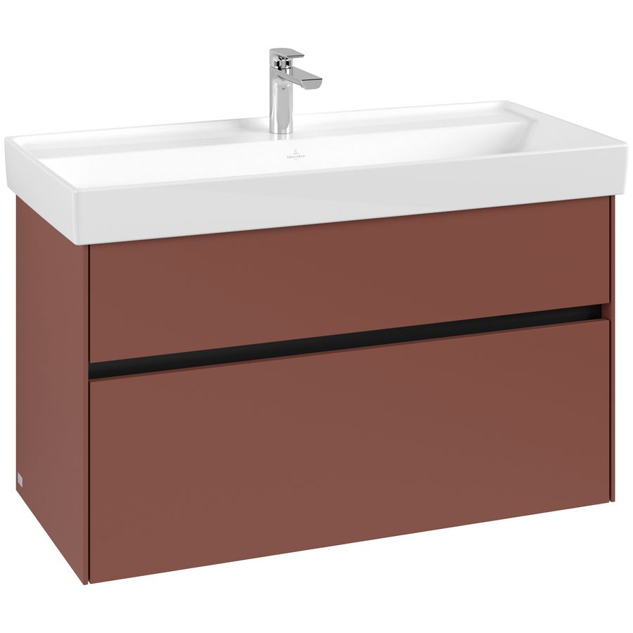 Wastafelonderkast Collaro 954x546x444mm Wine Red C01100AH