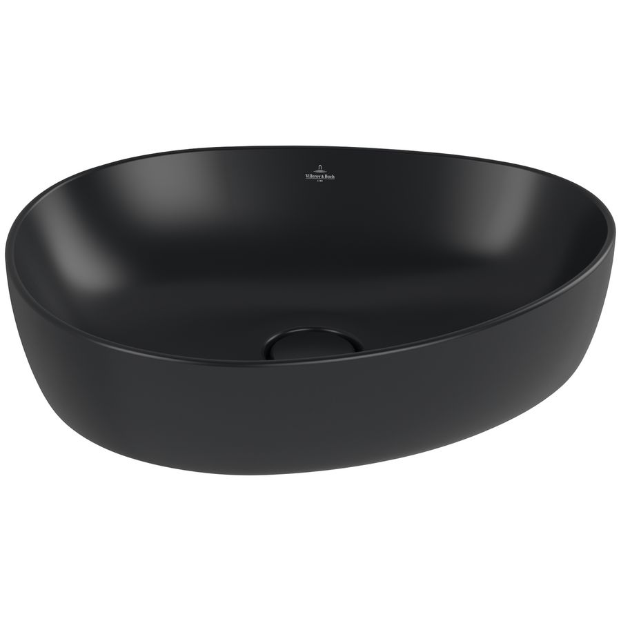 Opzetwastafel Antao 510x400mm Pure Black CeramicPlus