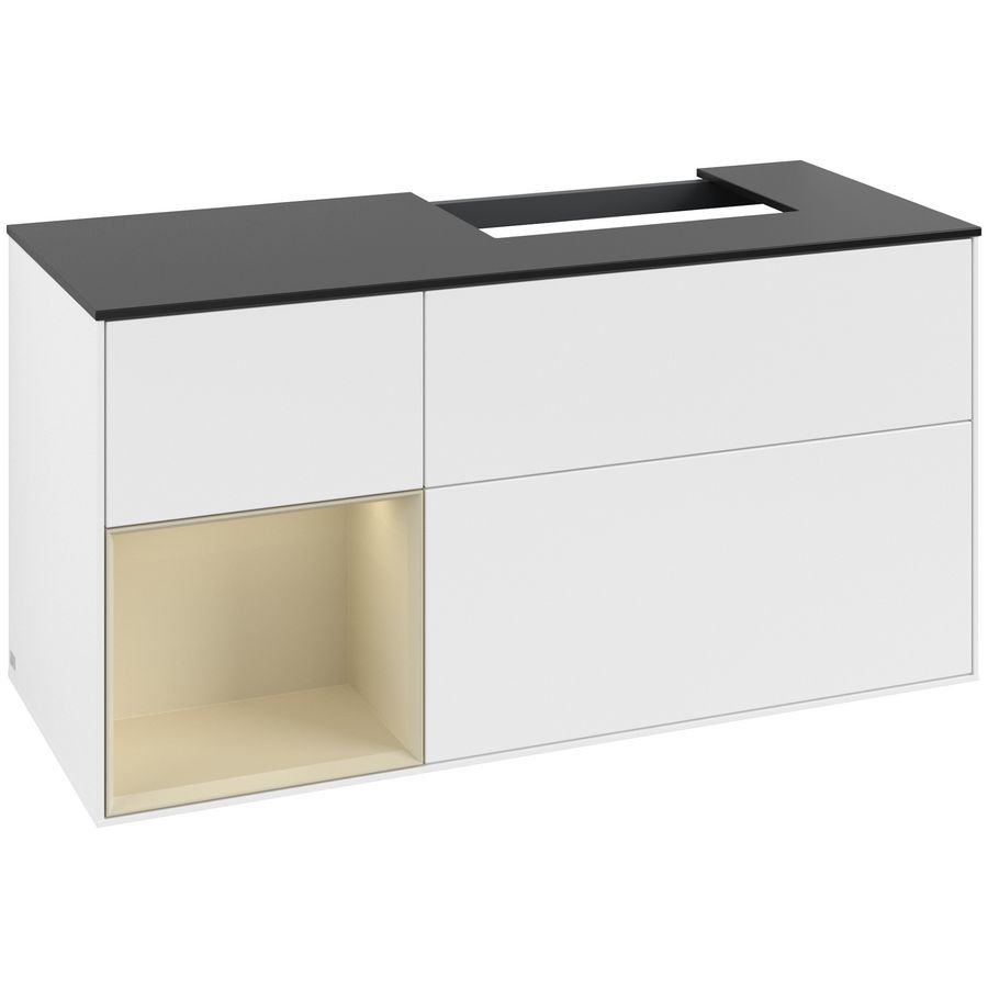 Wastafelonderkast Finion 1200x603x501mm White Matt Lacquer G142HJMT