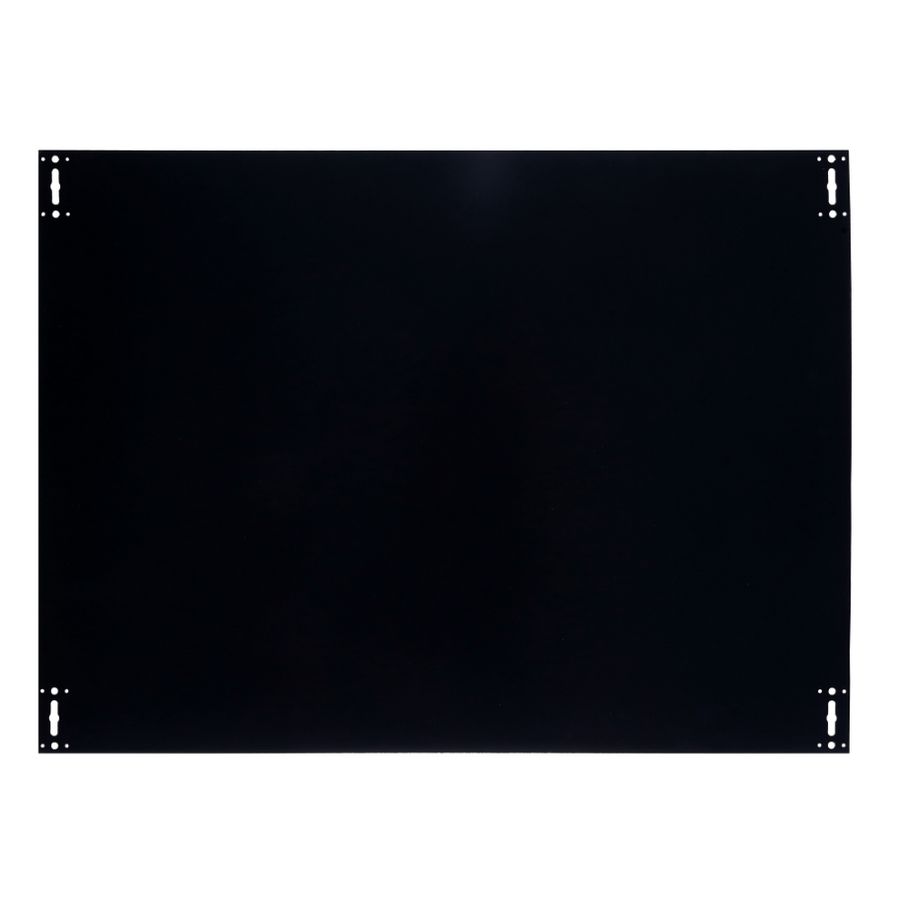 Achterplaat omkasting Louvre zwart 1150x850mm