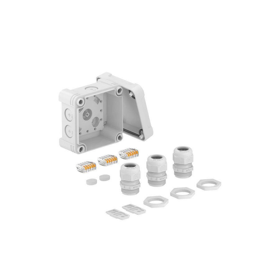 Kabeldoos 5x61x525 FL, 3xV-TEC VM, 3x116 95x95x60 lichtgr