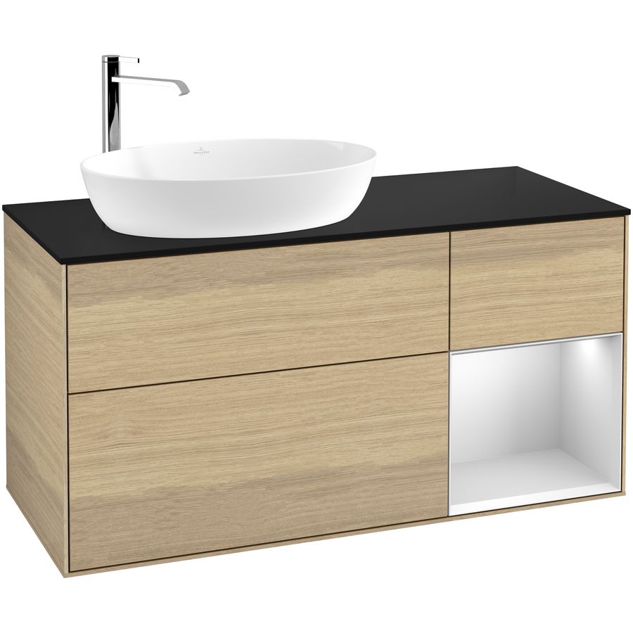 Wastafelonderkast Finion 1200x603x501mm Oak Veneer F932MTPC