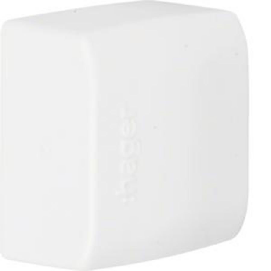 Eindstuk voor goot 12x20mm LFK verkeerswit