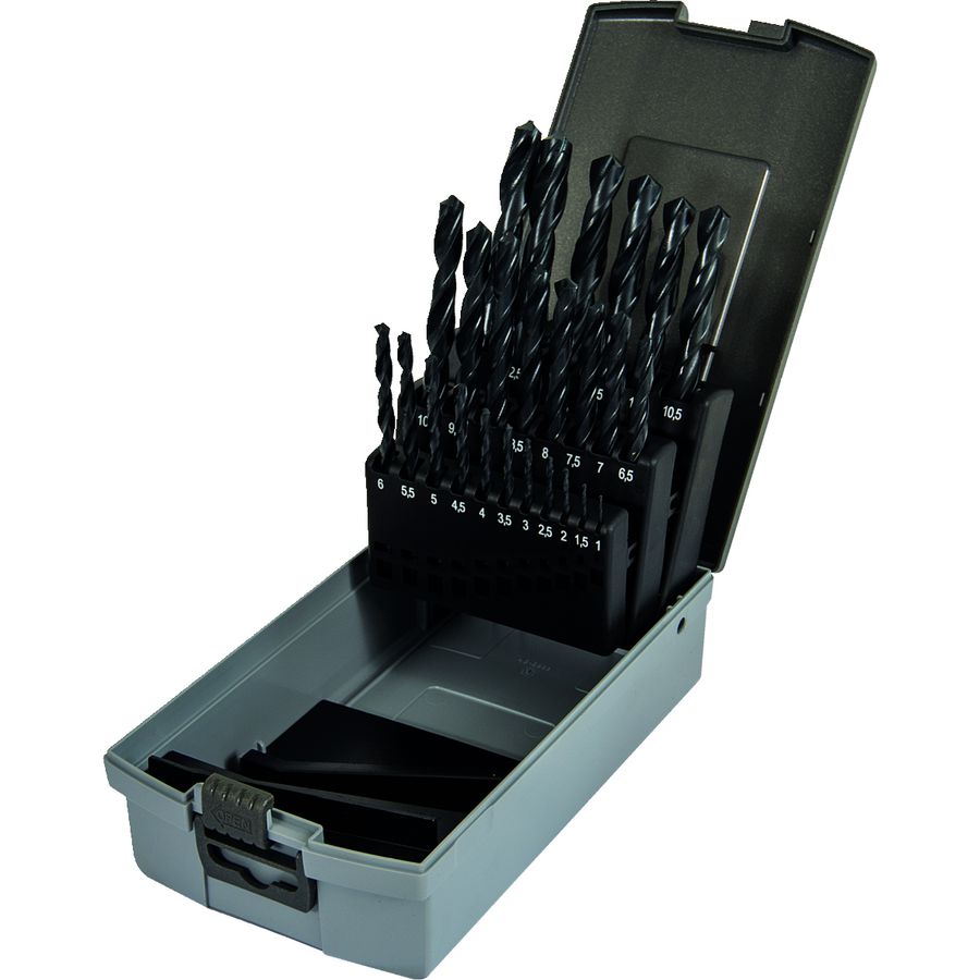 Gereedschapset HSS rolgewalst 1-13mm