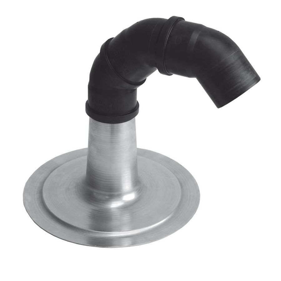 Kabeldoorvoer plakplaat alu.met PP-bochten 125mm