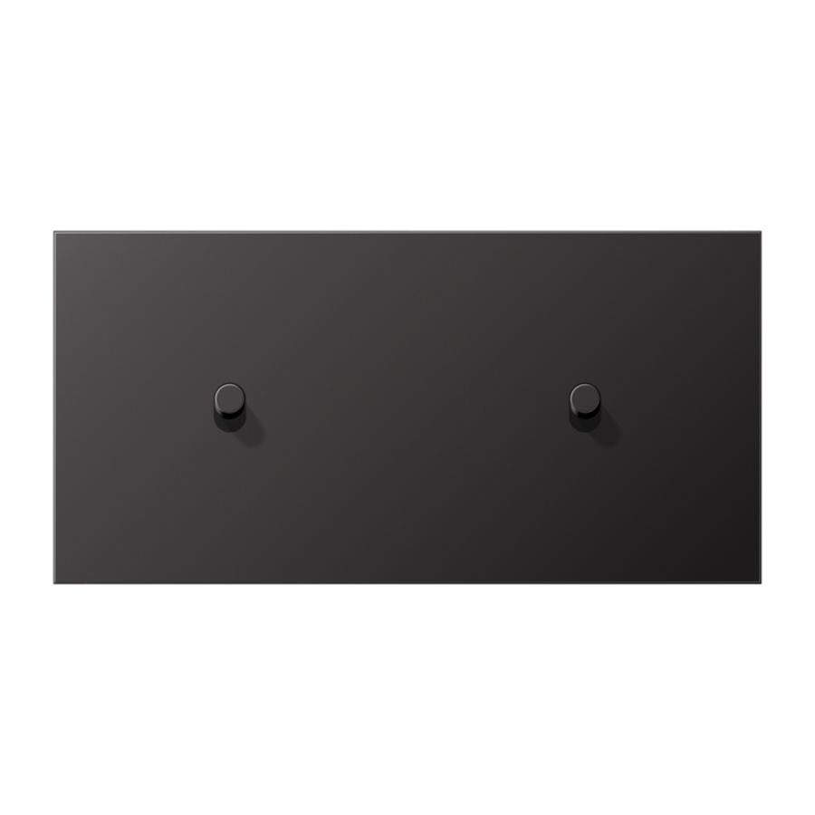 Afdekking LS1912 dark horizontaal 1+1 hevel cylinder