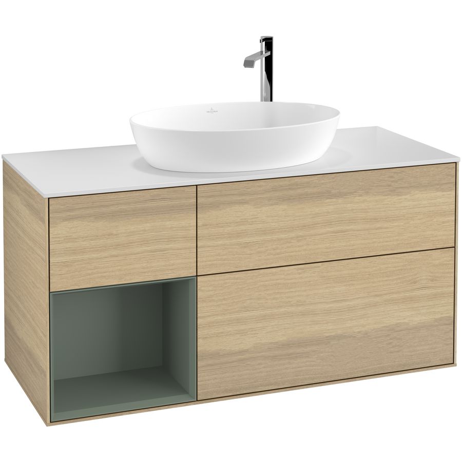 Wastafelonderkast Finion 1200x603x501mm Oak Veneer F941GMPC