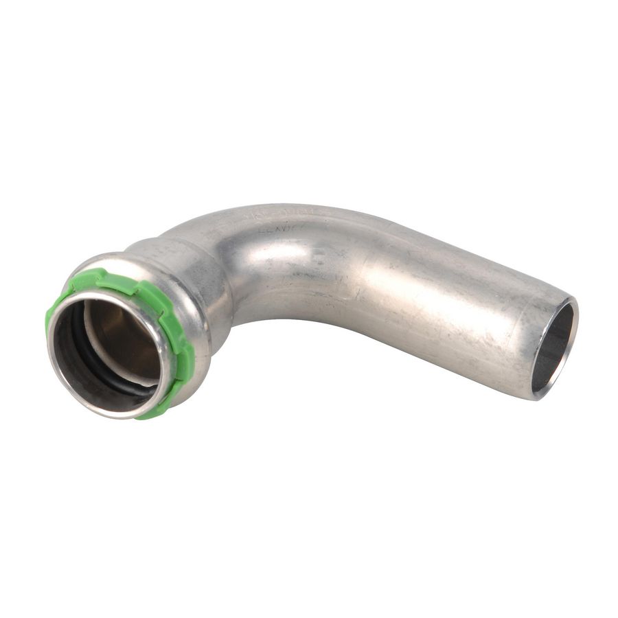 Insteekbocht 90° SudoPress RVS 316L pers x spie 22x22mm SP6001V