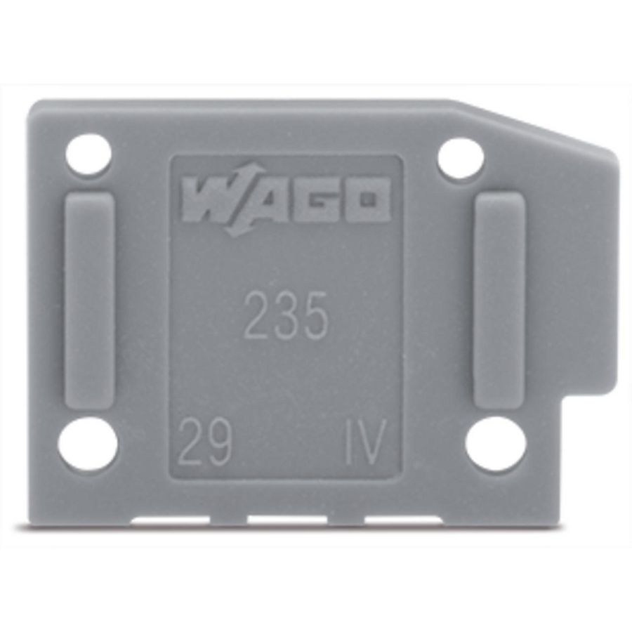 Afsluitplaat opklikbaar 1mm blauw 235-400 VVE=100