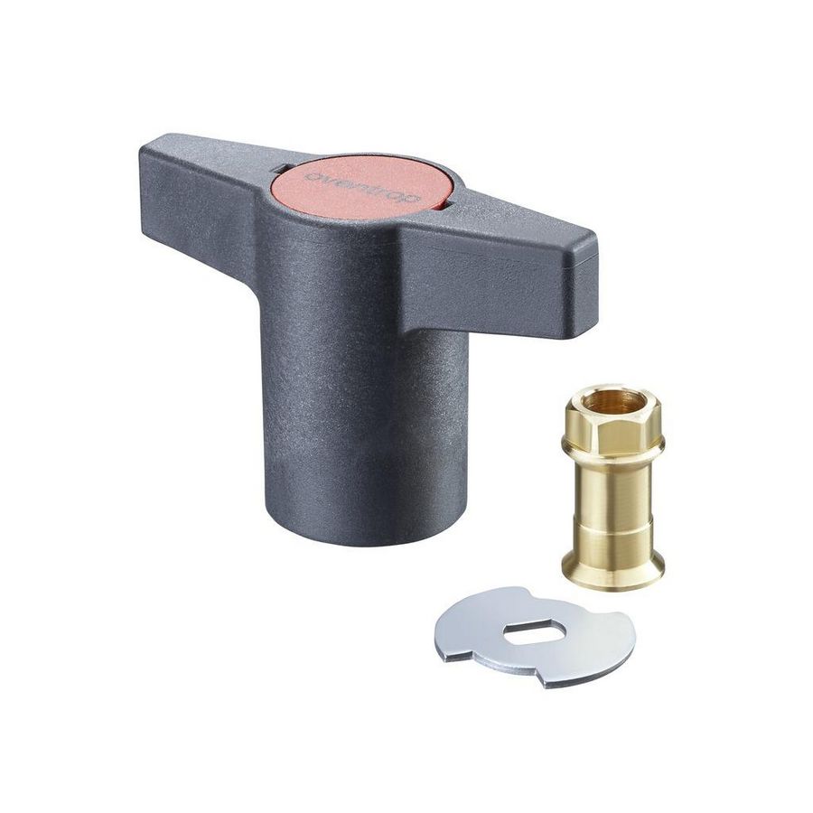 Ombouwset kunststof knevelgreep 1 1/4" tot 2