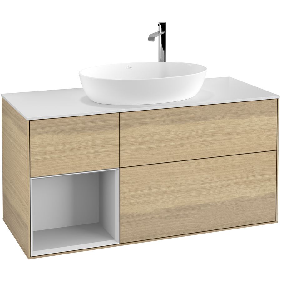 Wastafelonderkast Finion 1200x603x501mm Oak Veneer F941MTPC