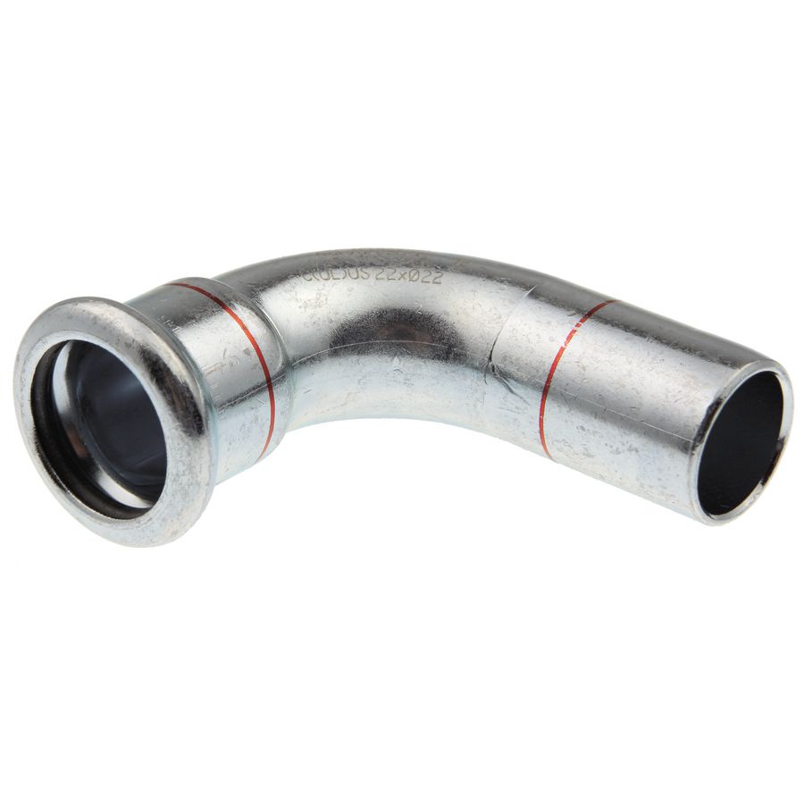 Insteekbocht 90° Xpress STAAL 22x spie 22mm C1411