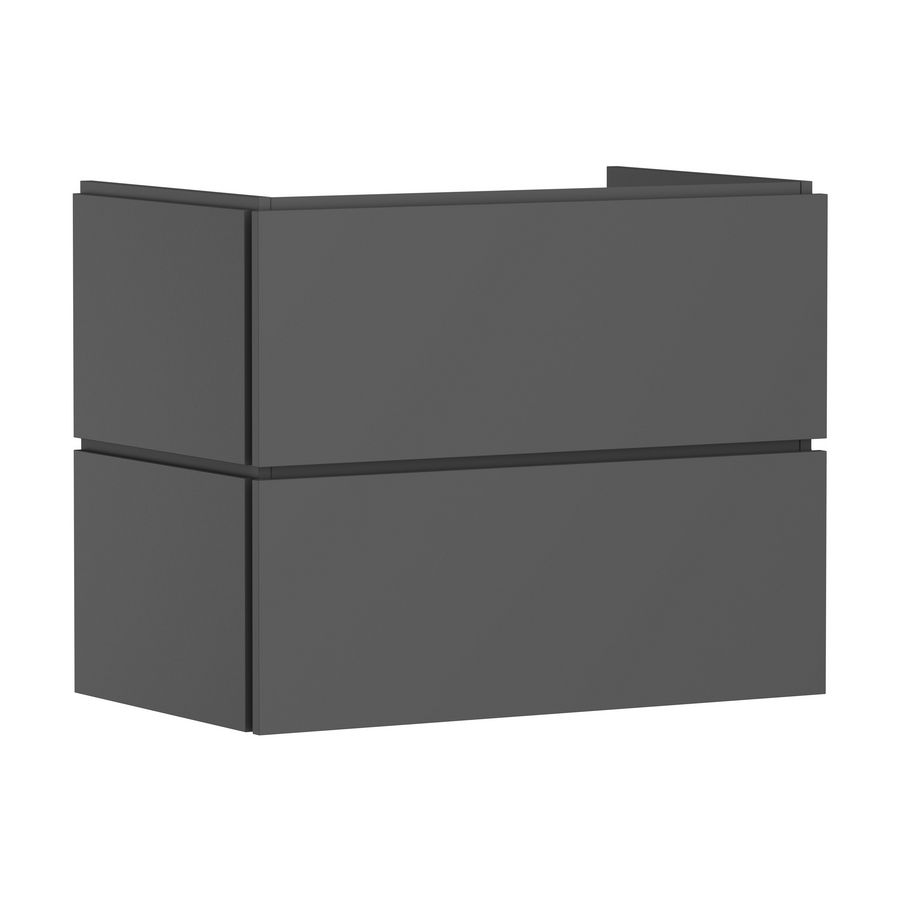 Badmeubel Xilesa E 780/470+2 lades PushOpen wastafel Slate Matt Grey