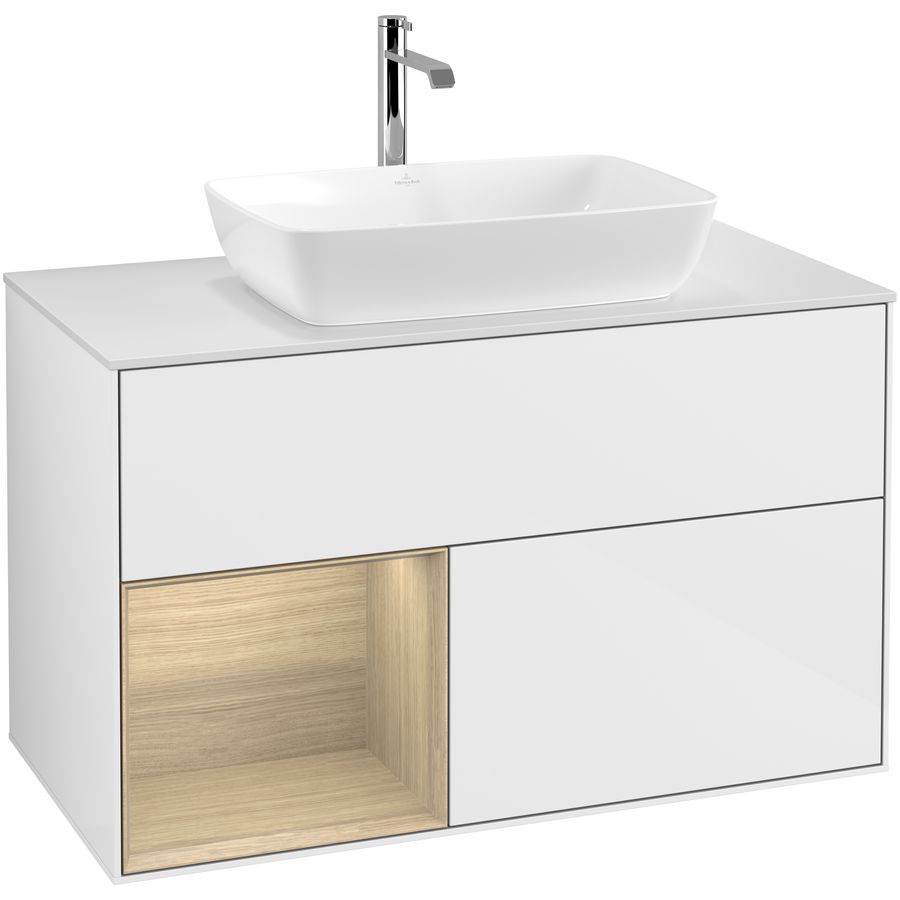 Wastafelonderkast Finion 1000x603x501mm G.White.L G771PCGF