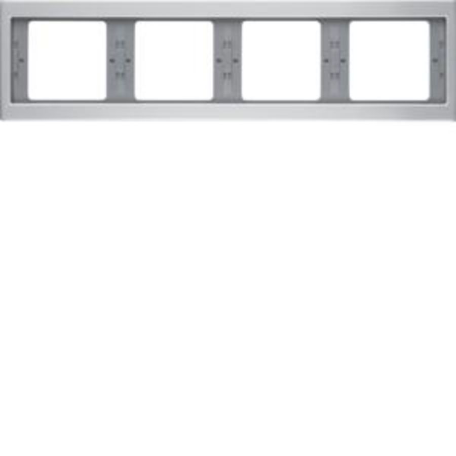 Afdekraam 4-v hor. berker K.5 aluminium