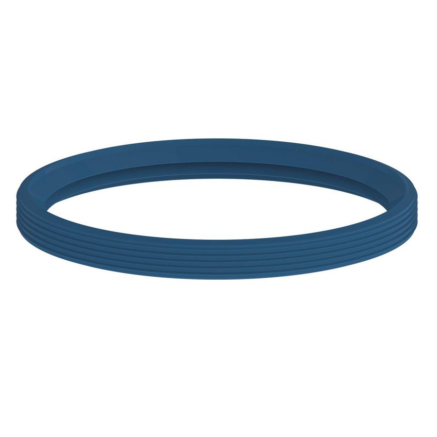 Siliconen lippenring 80mm blauw