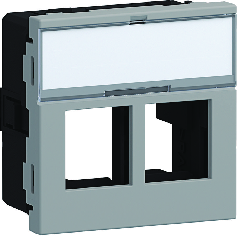 Ecoline45 inbouwset 2x multimedia type 05 45x45, alulook