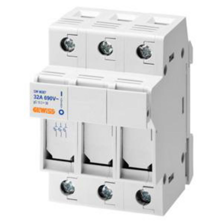 ONTKOPPELBARE ZEKERINGH.-3P 10,3X38 690 V 32 A-3 MOD VVE=4