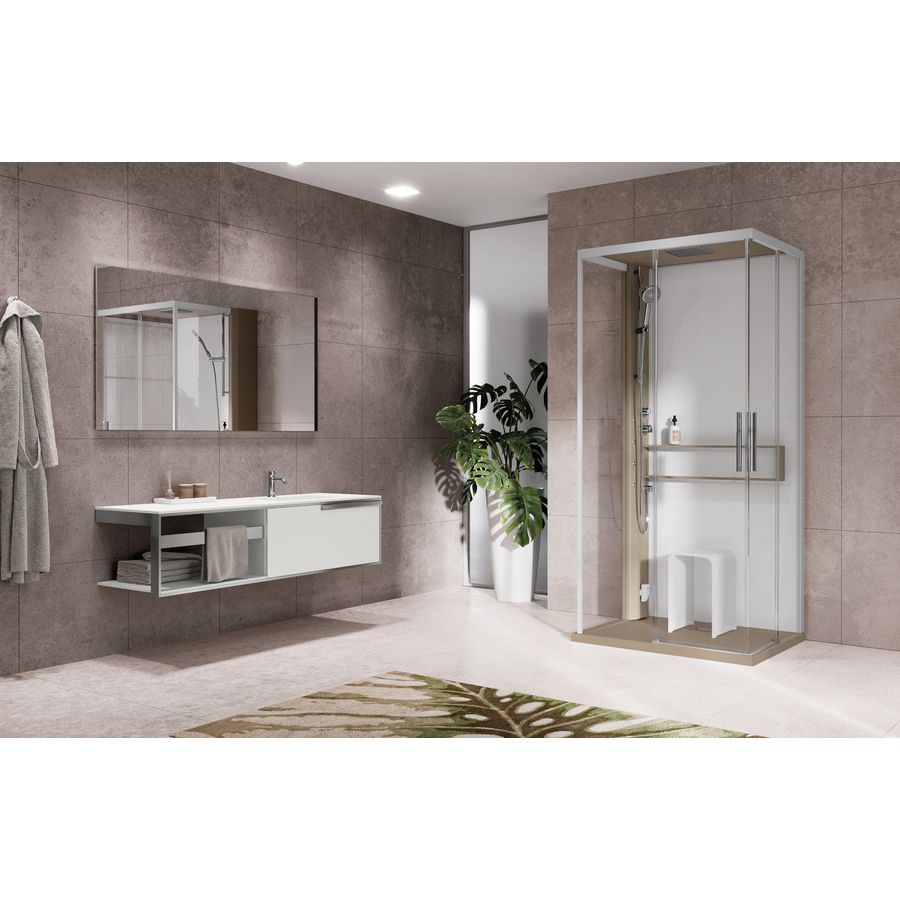 Douchekabine glax 20 2 +f (h11,5) 100x80 remetherhydro corda