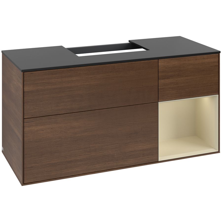 Wastafelonderkast Finion 1200x603x501mm W.Veneer F172HJGN