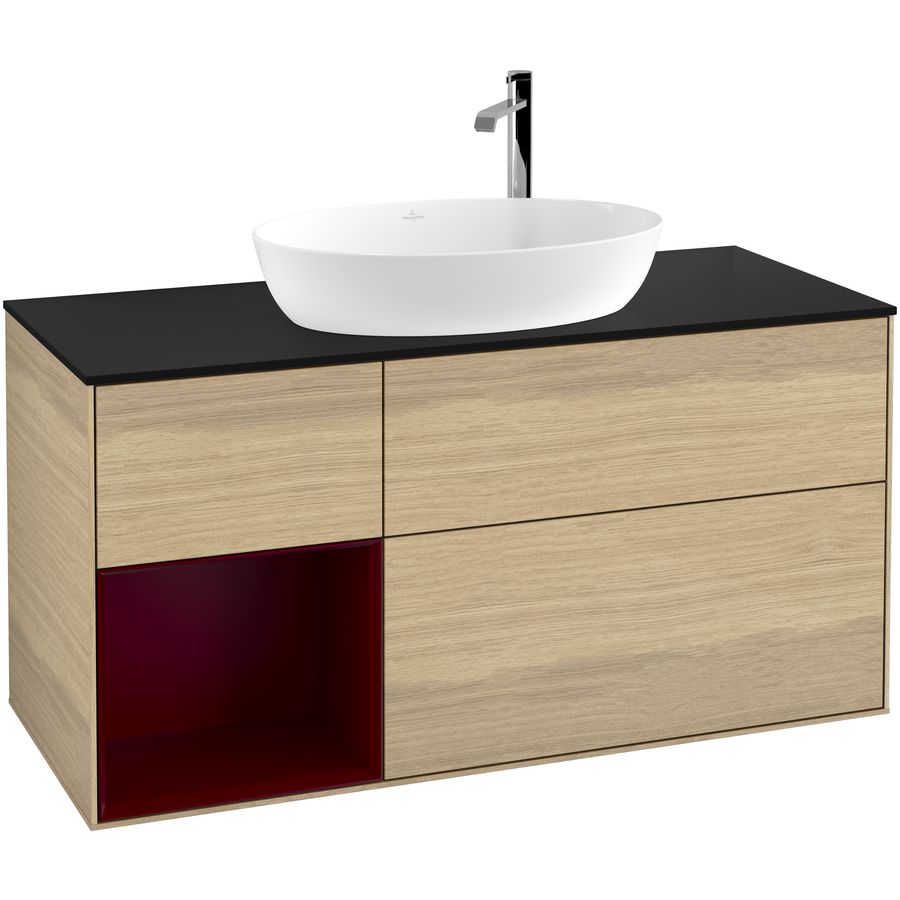 Wastafelonderkast Finion 1200x603x501mm Oak Veneer F942HBPC