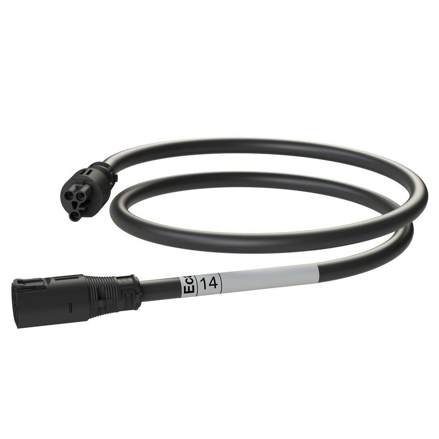Koppelsnoer AW 14m 3G2,5 zwart Eca VVE=5