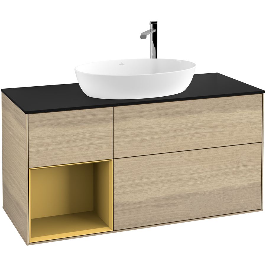 Wastafelonderkast Finion 1200x603x501mm Oak Veneer F942HFPC