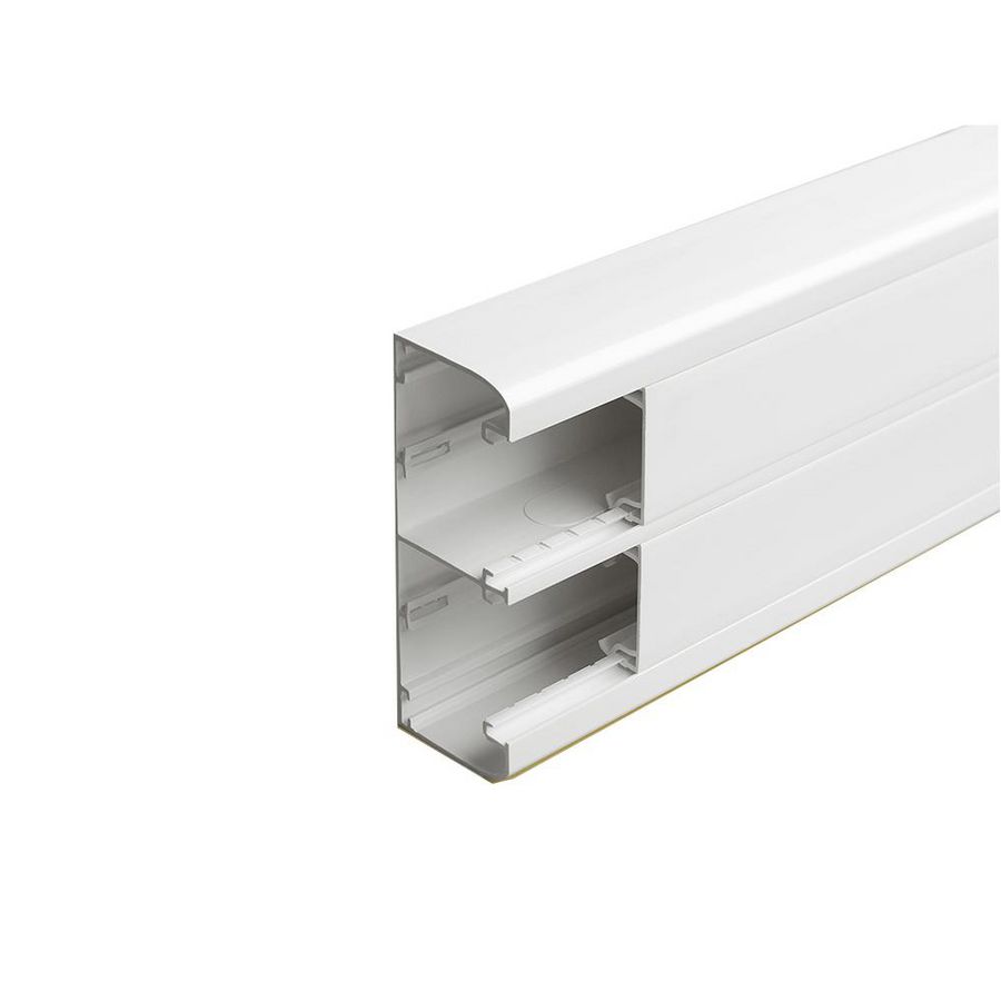 Lengte a 2m. Wandgoot 50x130 2 compartimenten snap-on DLP