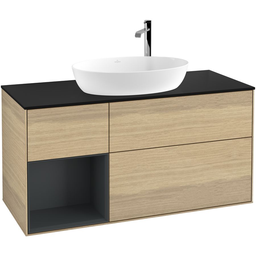 Wastafelonderkast Finion 1200x603x501mm Oak Veneer F942HGPC