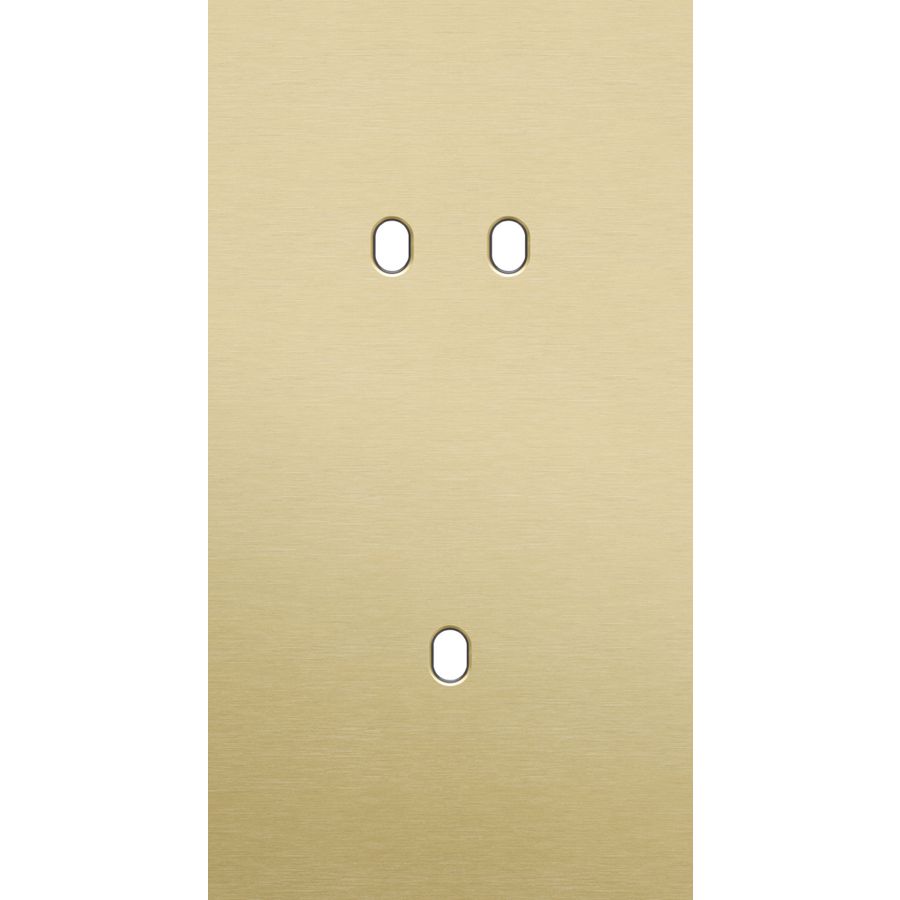 Tweevoudige afdekpl. verticaal 71mm centerafstand een tweevo