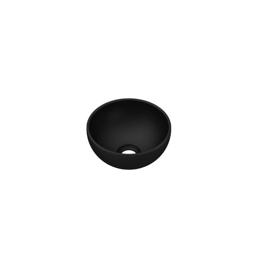 INK Otello XS Fontein kom rond porselein Mat zwart 24x0