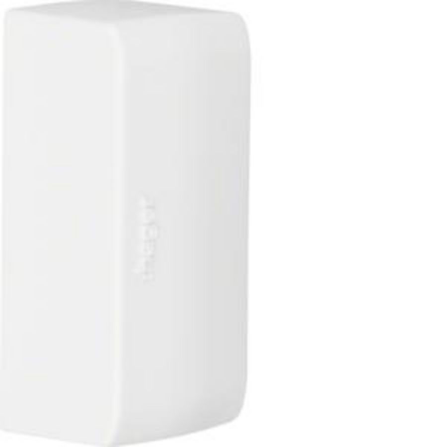 Eindstuk voor goot 20x50mm LFK verkeerswit