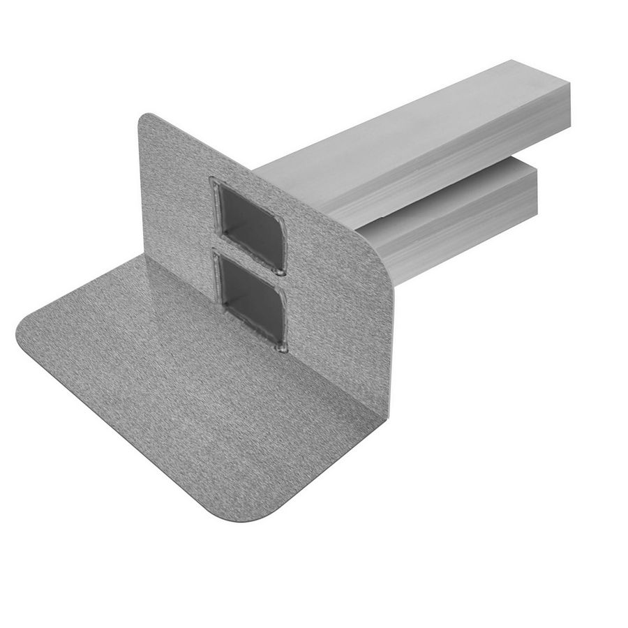 Zijuitloop spuwer 90°  ALU 60x80mm L=500/500 SGF