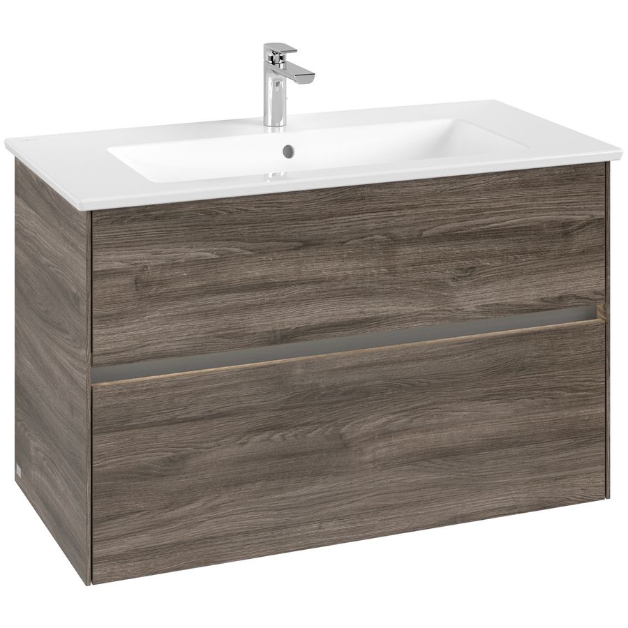 Wastafelonderkast Collaro 961x610x480mm Sto.Oak C145B0RK