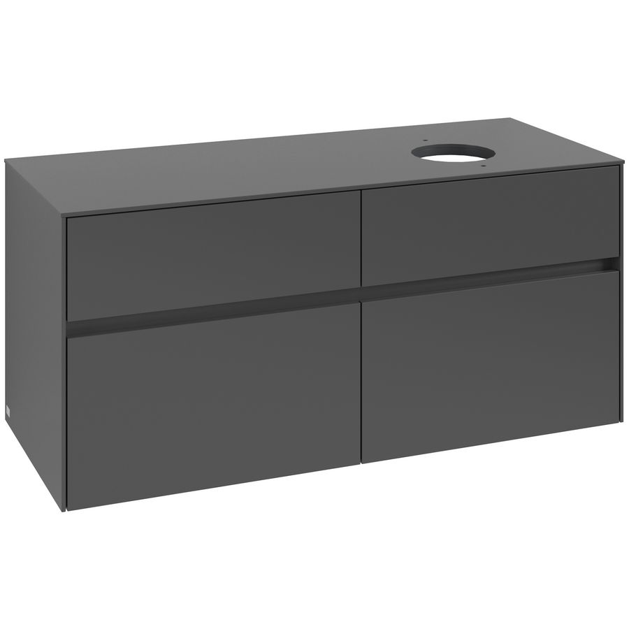 Wastafelonderkast Collaro 1200x548x500mm Graphite C04300VR