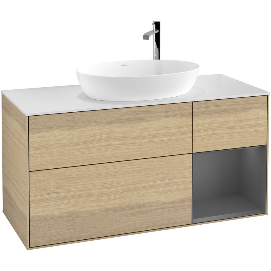 Wastafelonderkast Finion 1200x603x501mm Oak Veneer F951GKPC