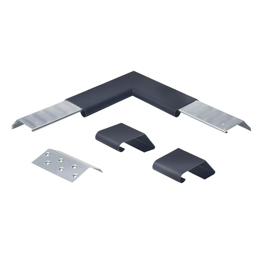 Zinken GRANUM BASALTE binnenhoekstuk v. KliQ deklijst 65/50mm compleet