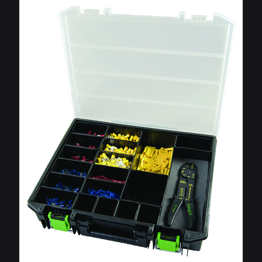 Assortimentdoos met geisoleerde kabelschoenen