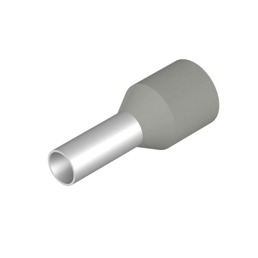 Adereindhuls 2.5mm² Stripping l: 8mm grijs VVE=500